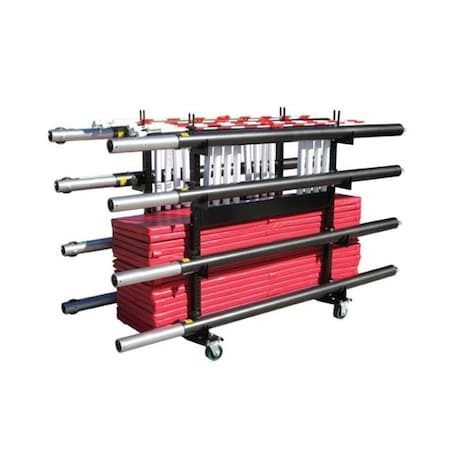 First Team First Team FT5025 Steel The Mule Volleyball Post Storage and Transport Cart FT5025